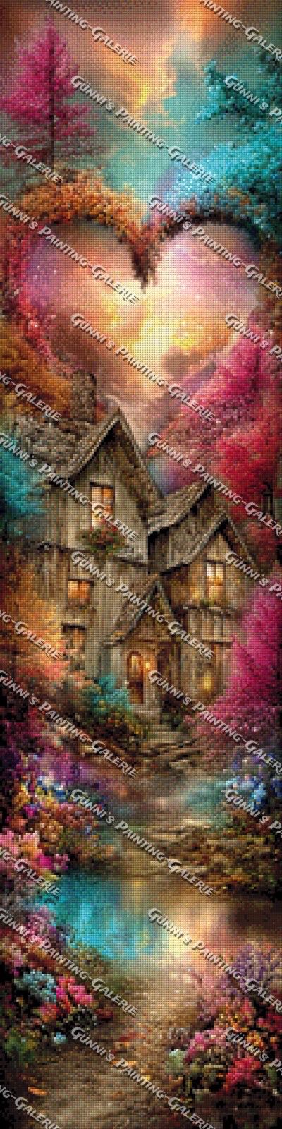 Ein Herz, ein Zuhause by Andy‘s_AI_Art 30x120 315 Farben