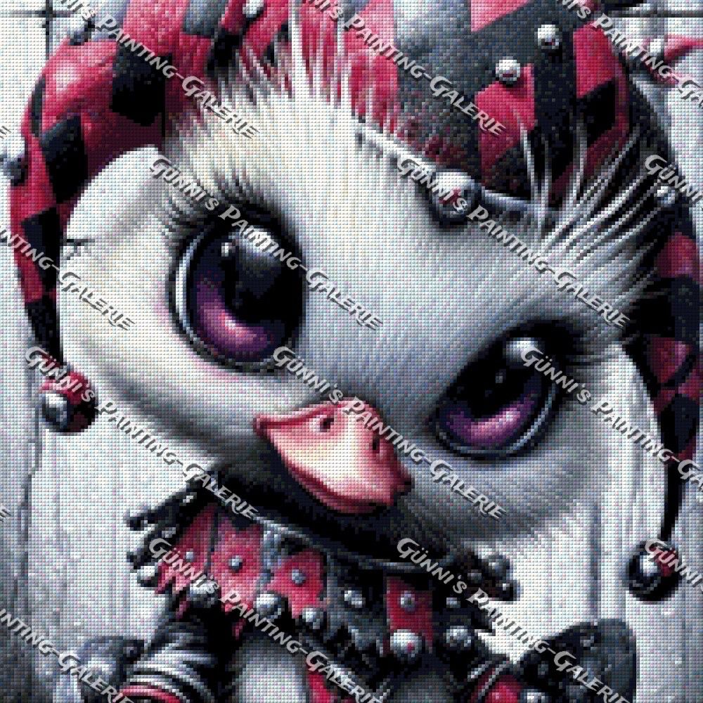 Ein Geheimnis hinter funkelnden Augen by illumaris KI_Art 50x50 90 Farben