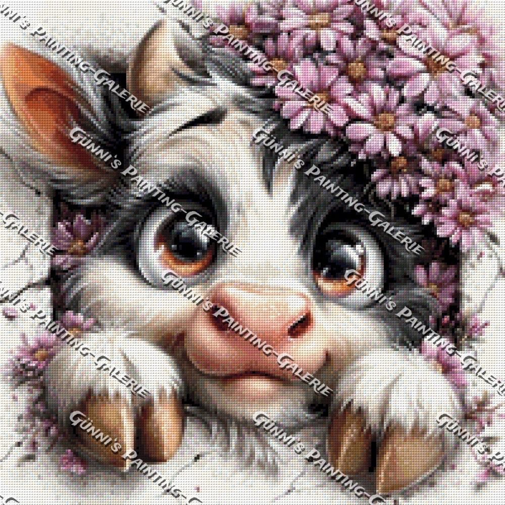Kleines Herz, große Augen by illumaris KI_Art 50x50 110 Farben
