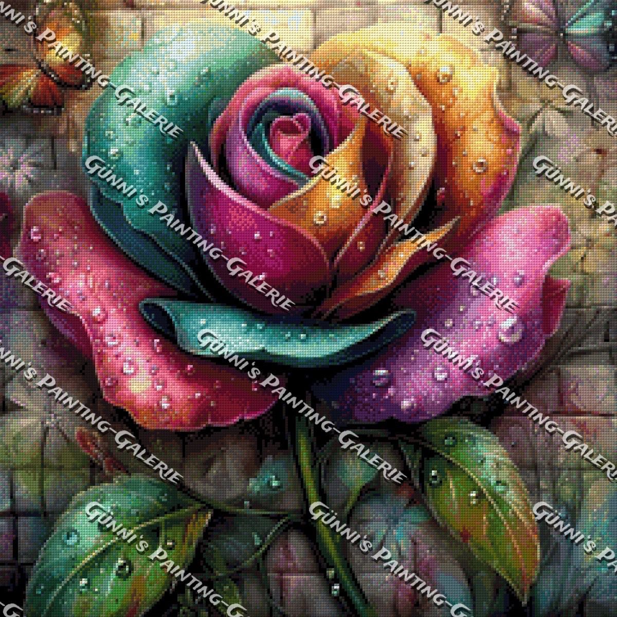 Blüte der tausend Farben by Andy‘s_AI_Art 60x60 120 Farben
