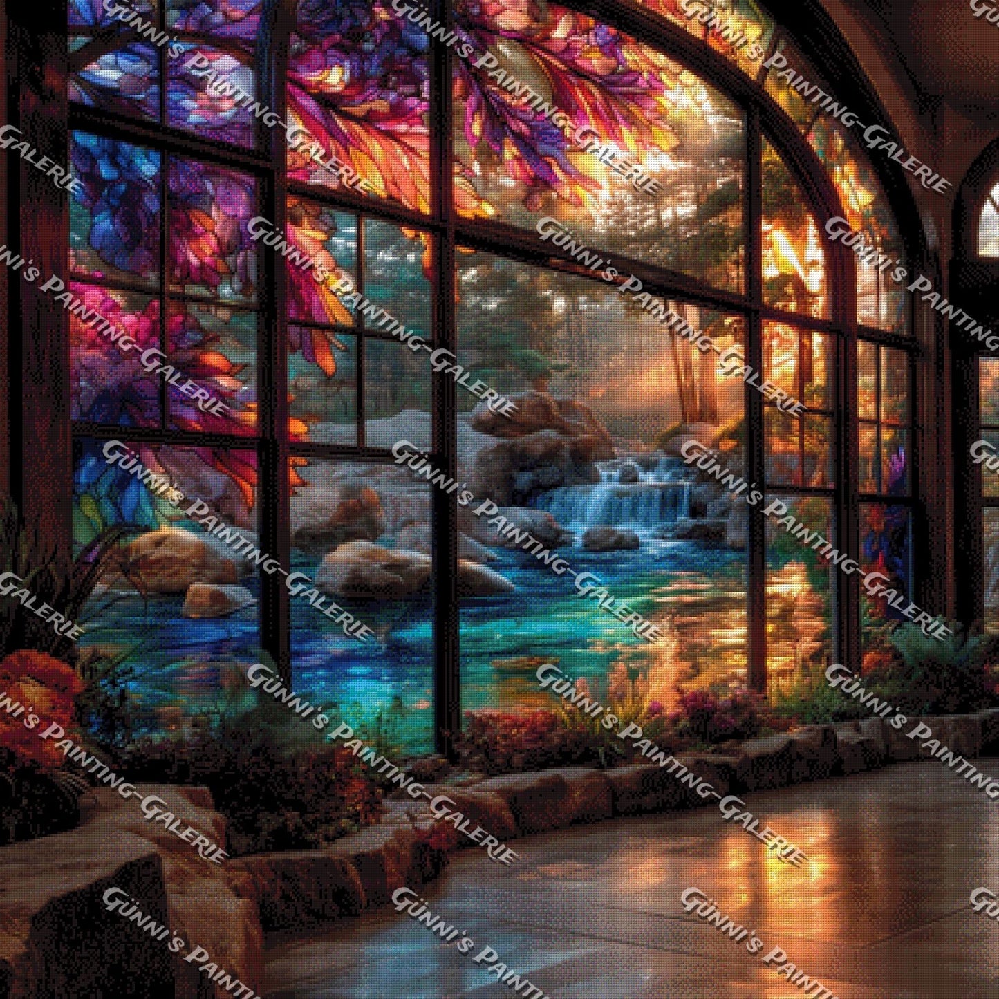 Ein Blick ins Paradies by QN 100x100 375 Farben