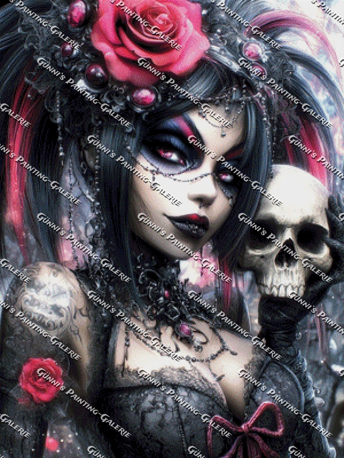 Die Königin der Schatten by illumaris KI_Art 75x100 205 Farben