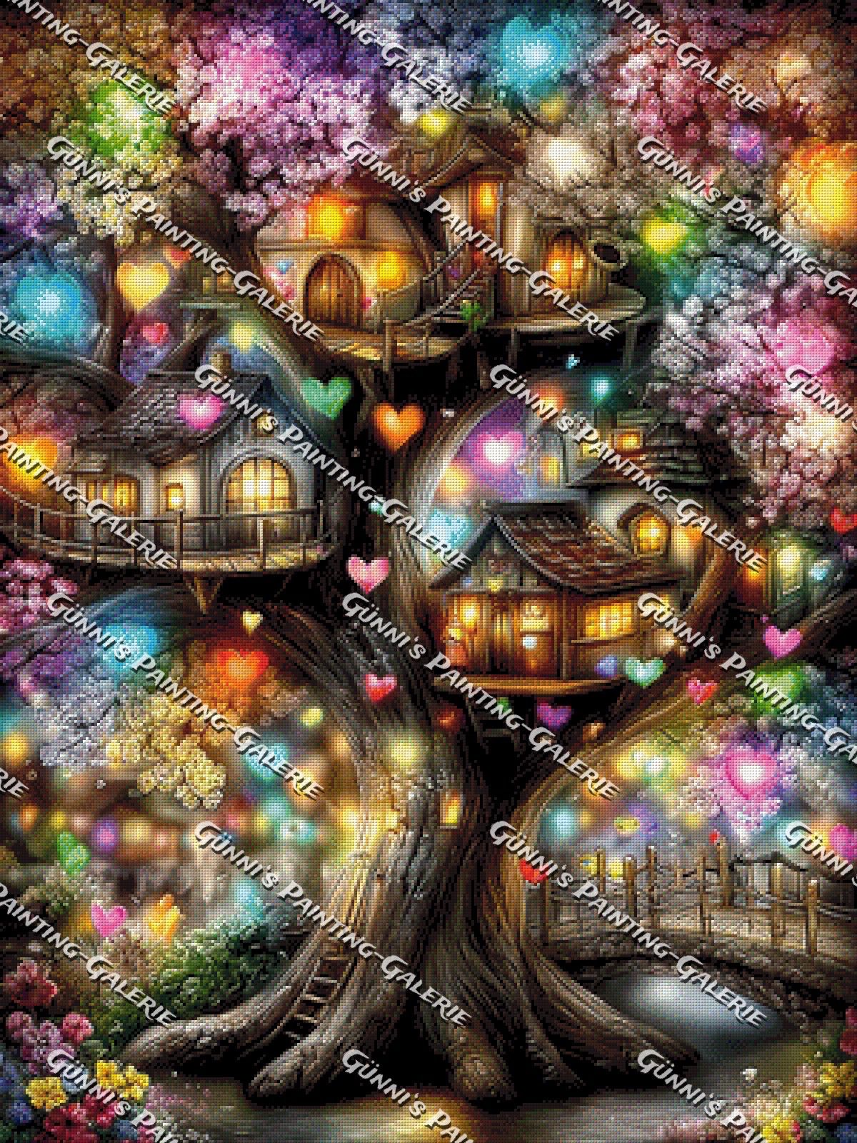 Herzbaum der Träume by Andy‘s_AI_Art 75x100 285 Farben