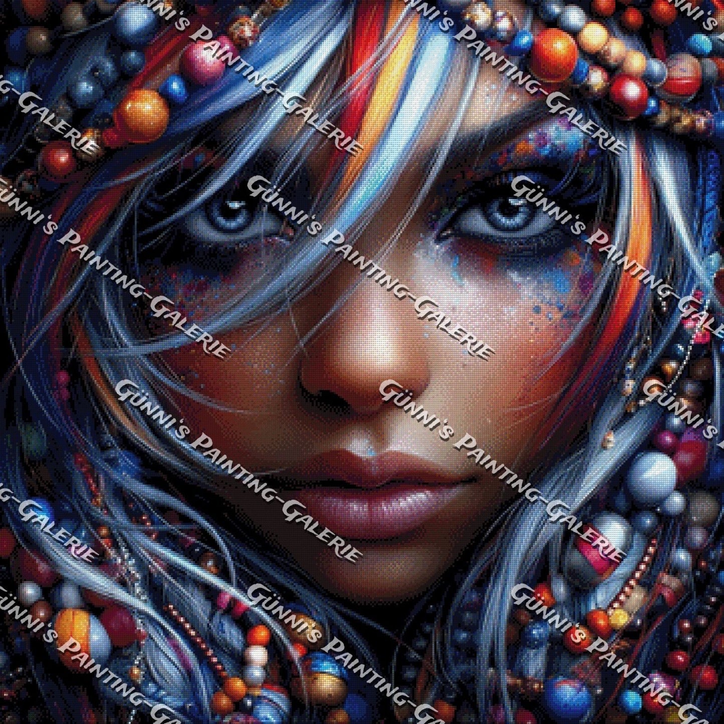 Farbenrausch im Blick by illumaris KI_Art 90x90 250 Farben