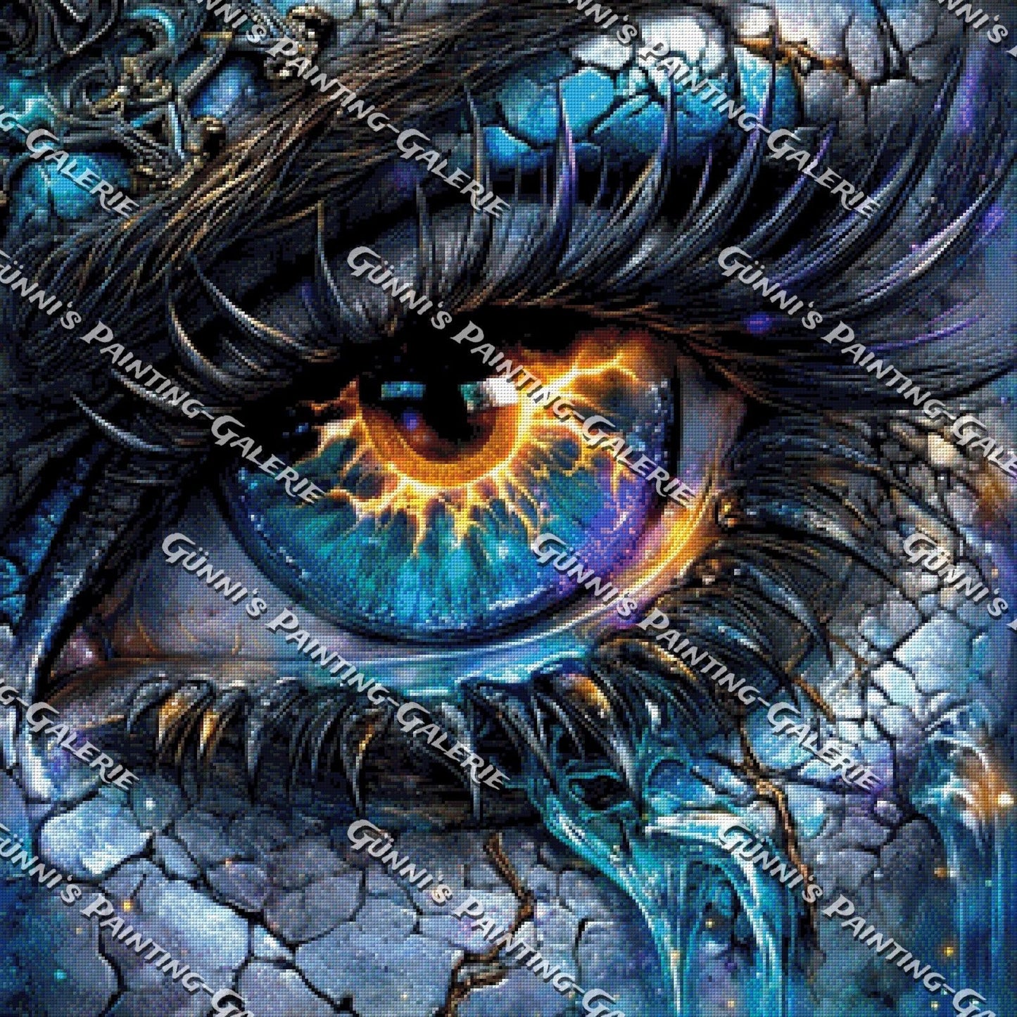 Erwachtes Auge by illumaris KI_Art 80x80 245 Farben