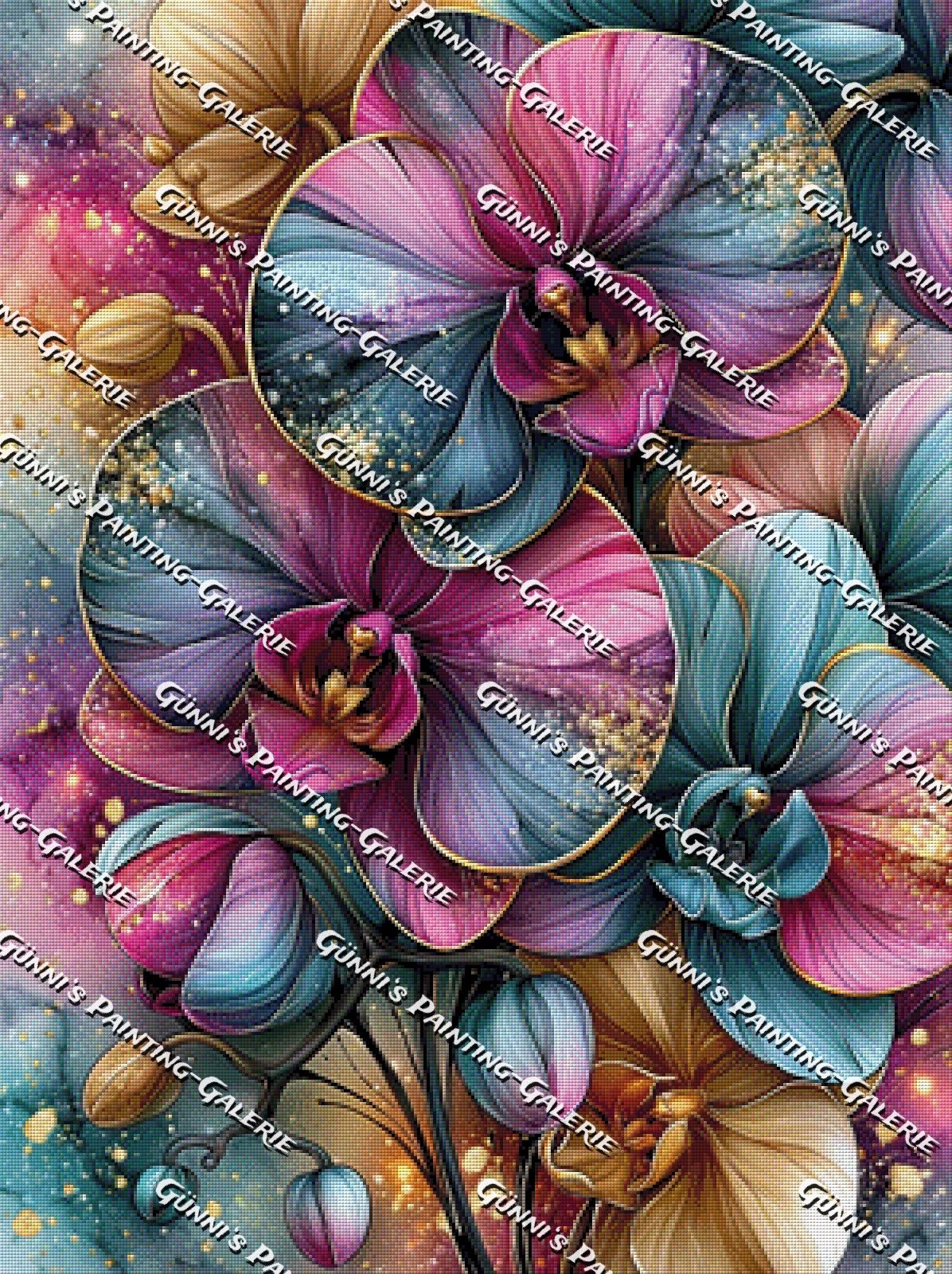 Tanz der Orchideen by Andy‘s_AI_Art 75x100 320 Farben