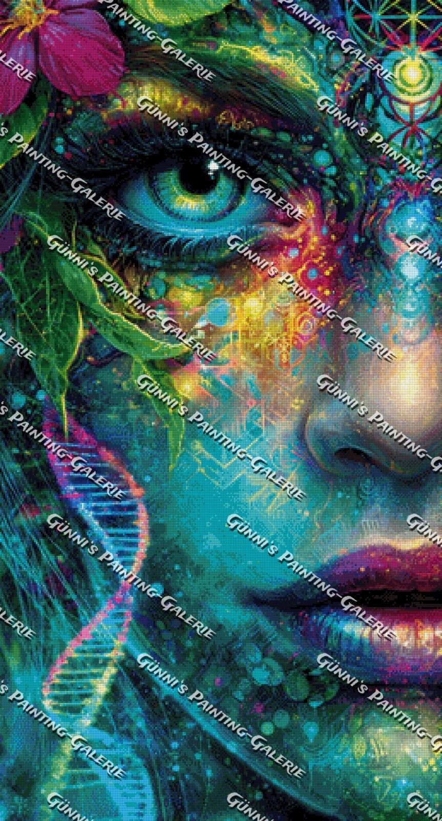 Seele des Universums by Elly_A.I. 65x120 290 Farben