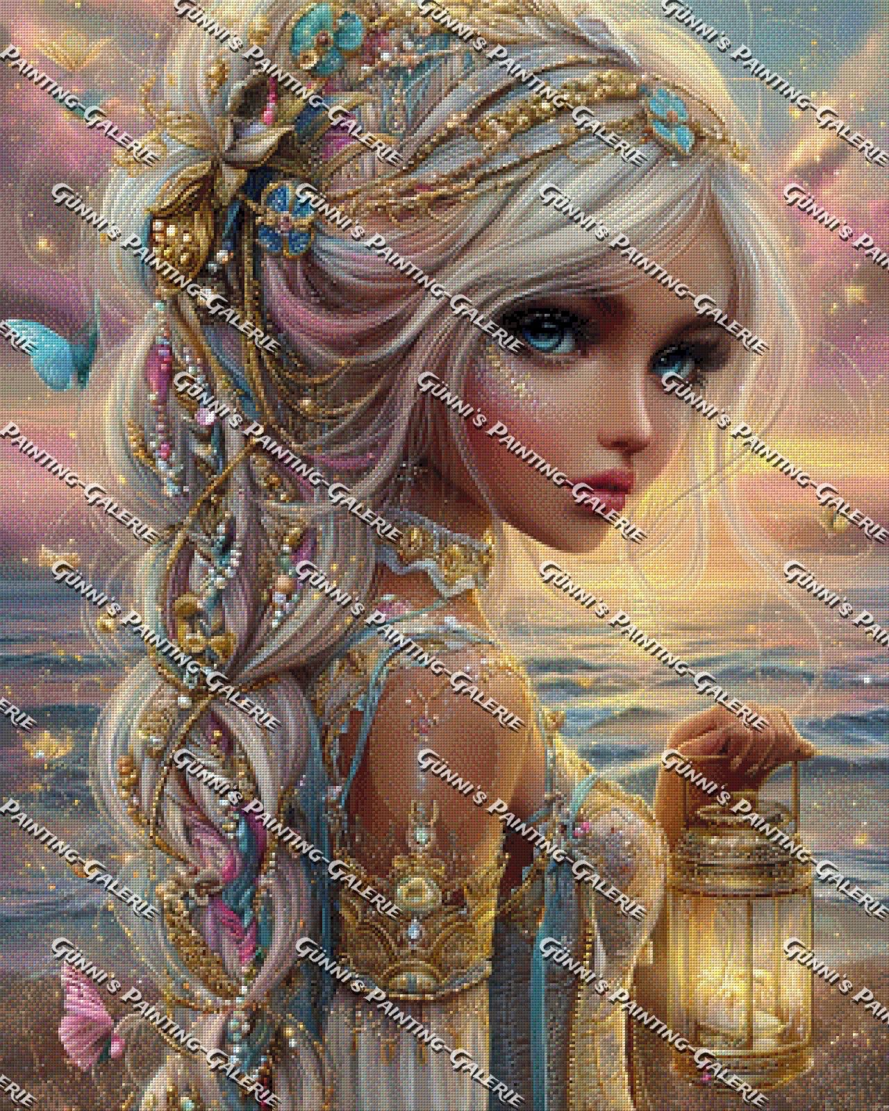 Die Hüterin des Abendlichts by Elly_A.I. 80x100 275 Farben