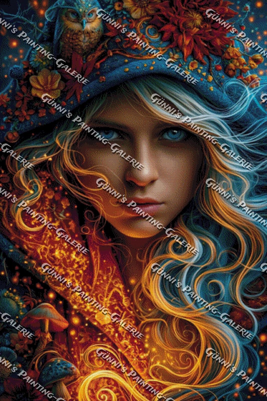 Die Feuerseherin by QN 80x120 245 Farben
