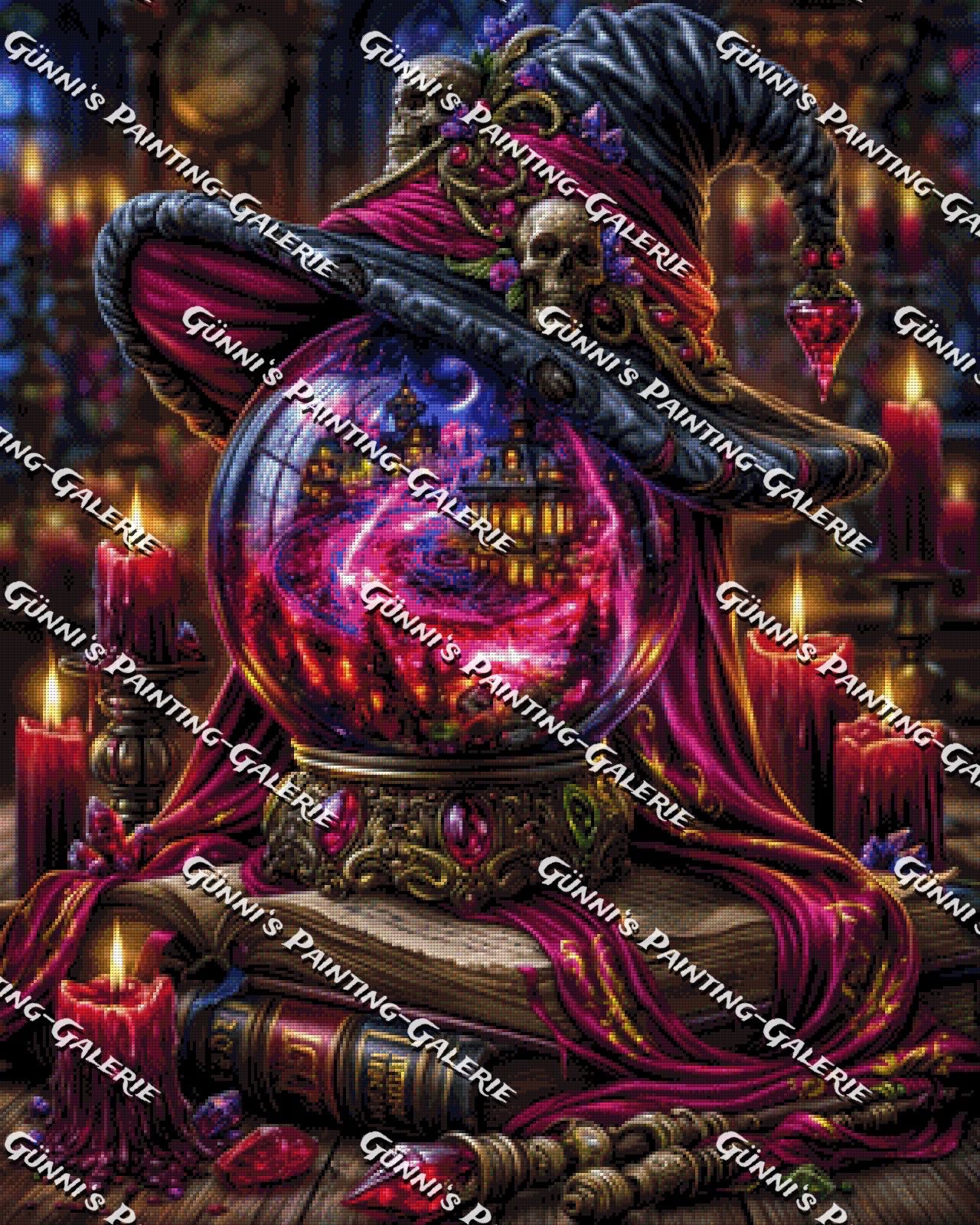Die Hexenkugel by illumaris KI_Art 80x100 300 Farben