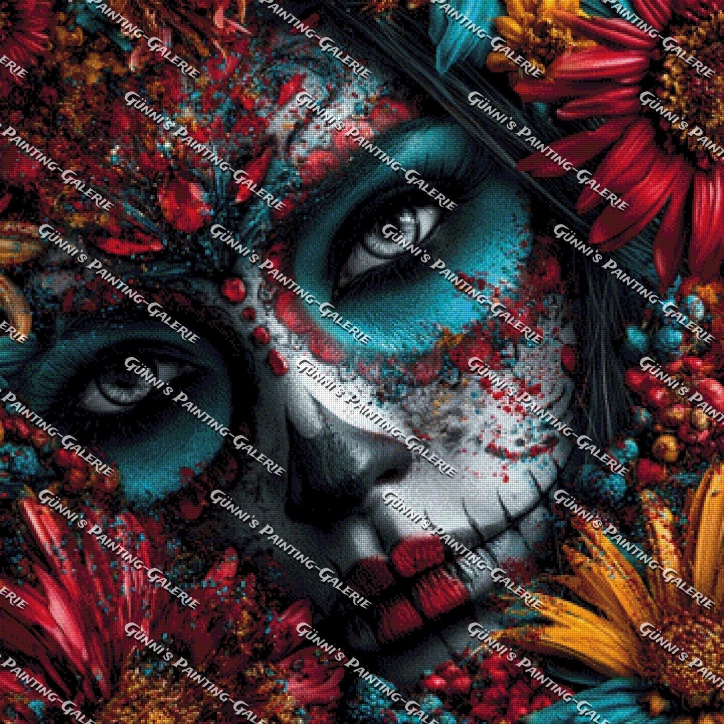 Obsidian Bloom by QN 90x90 280 Farben
