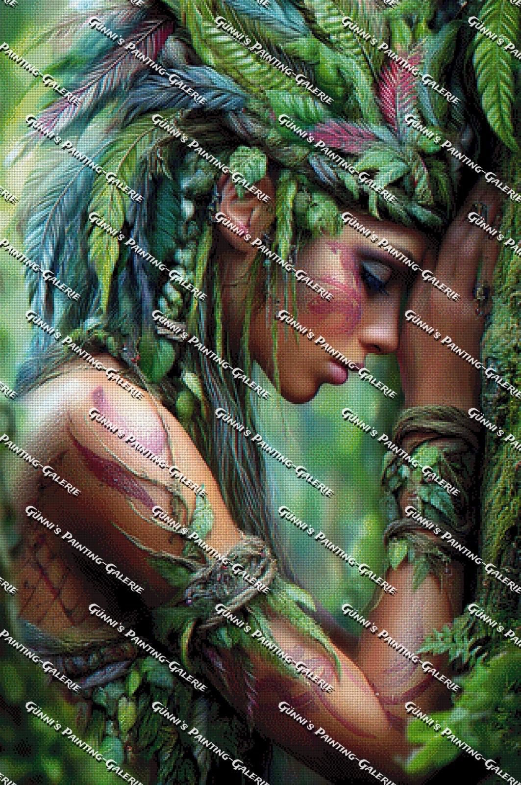 Die Hüterin der Natur by Elly_A.I. 80x120 280 Farben