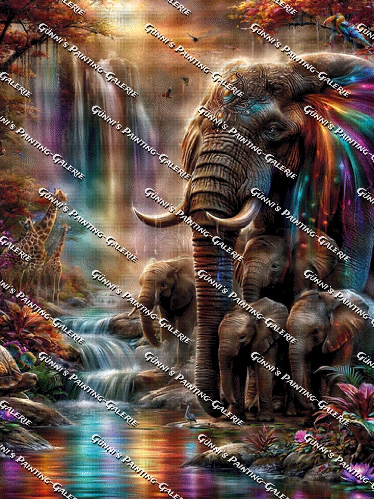 Die Hüter der goldenen Savanne by Andy‘s_AI_Art 90x120 330 Farben