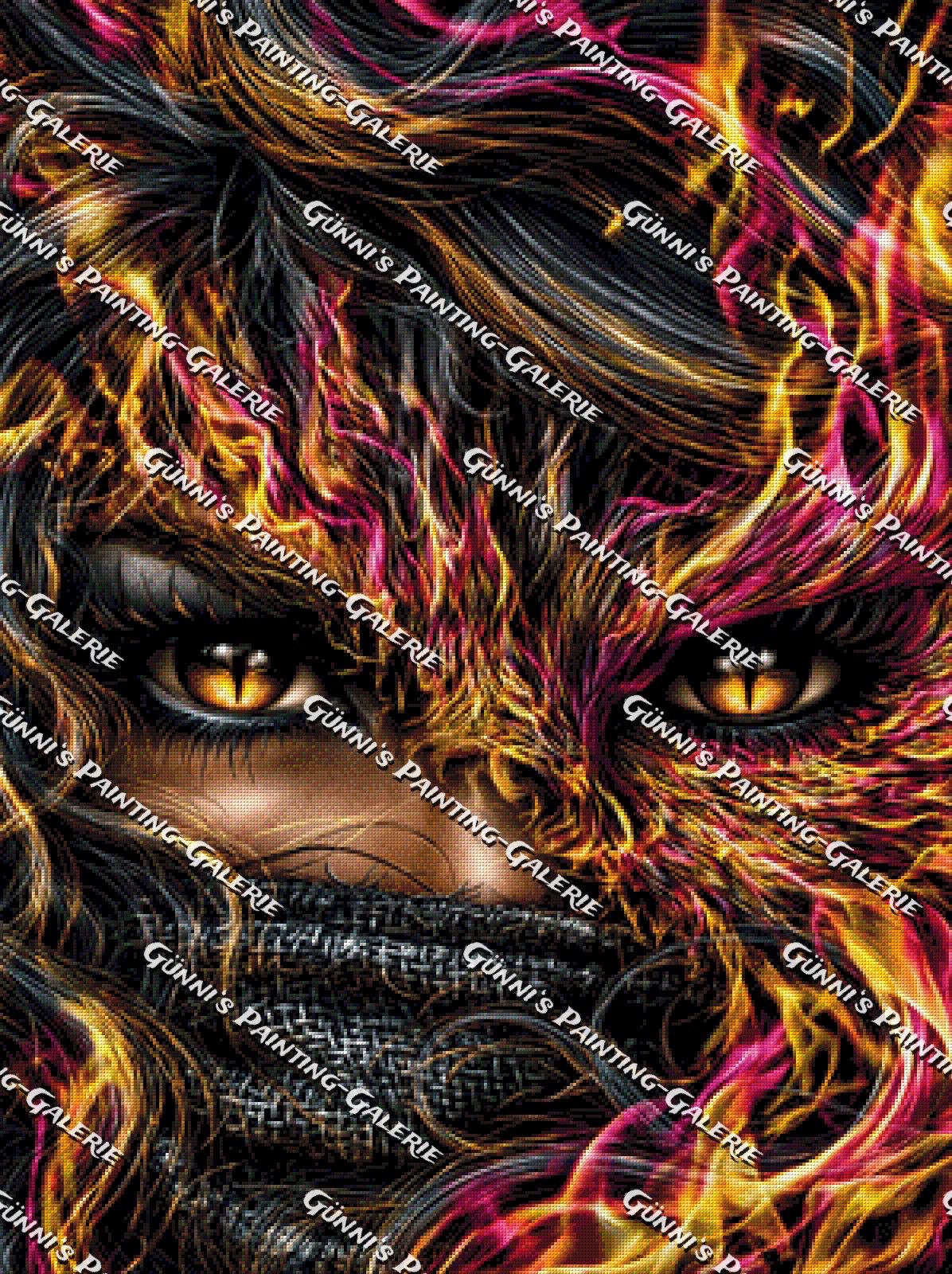 Augen des Phönix by Andy‘s_AI_Art 75x100 290 Farben