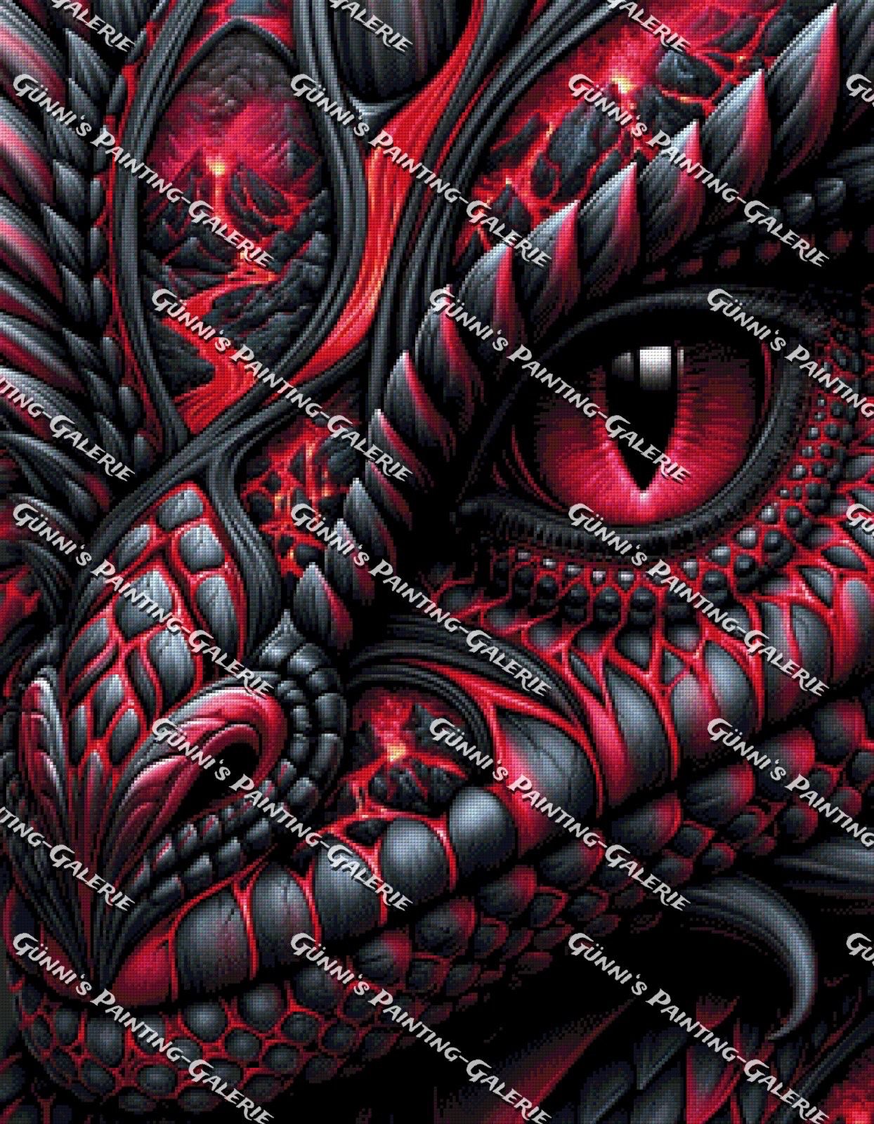 Die Glut des Vulkans by Andy‘s_AI_Art 70x90 150 Farben