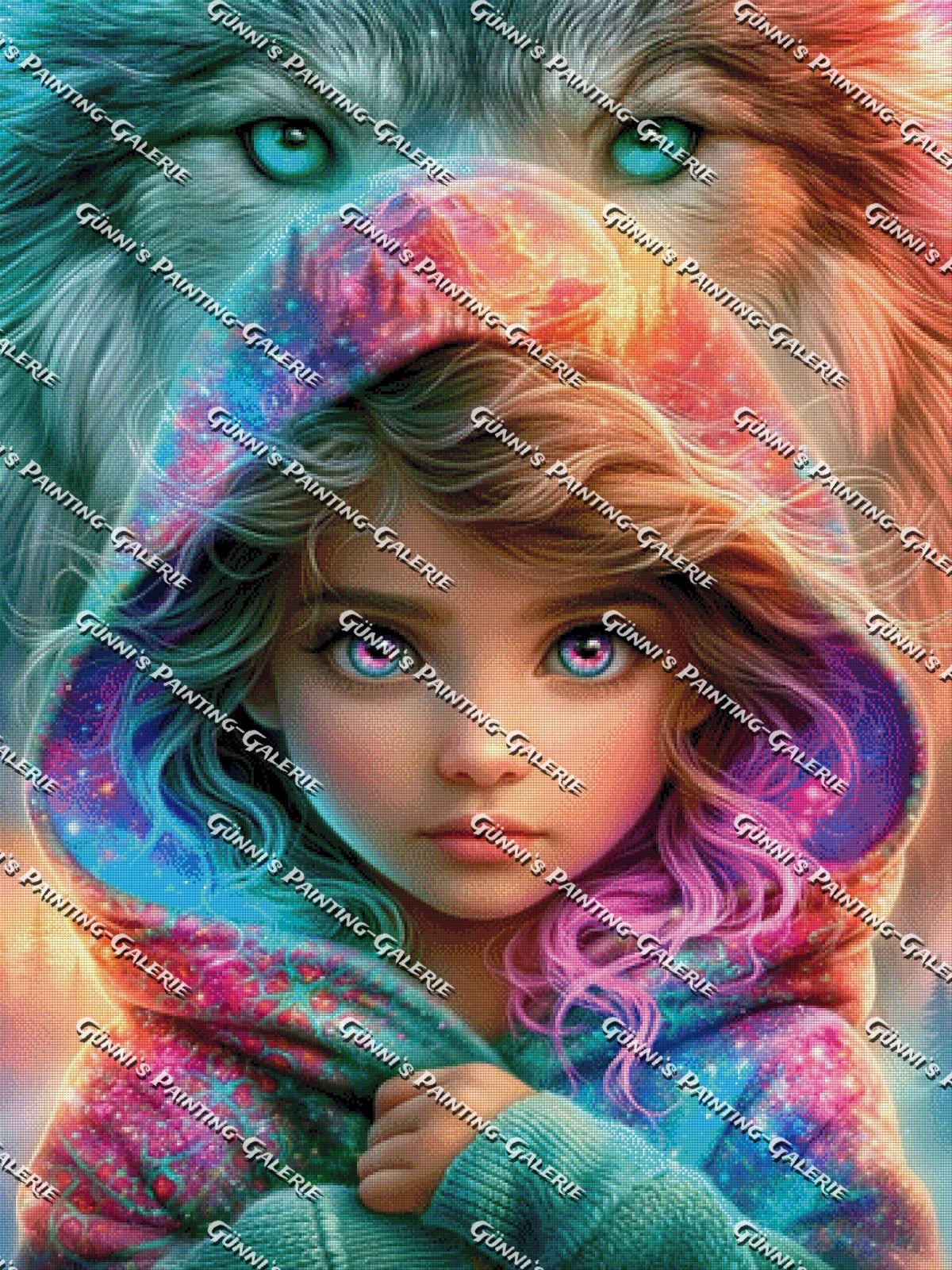 Die Wolfsseele by illumaris KI_Art 90x120 305 Farben