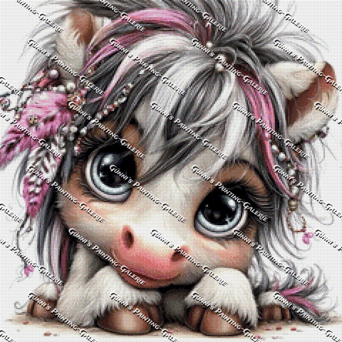 Kleine Schönheit by illumaris KI_Art 60x60 80 Farben