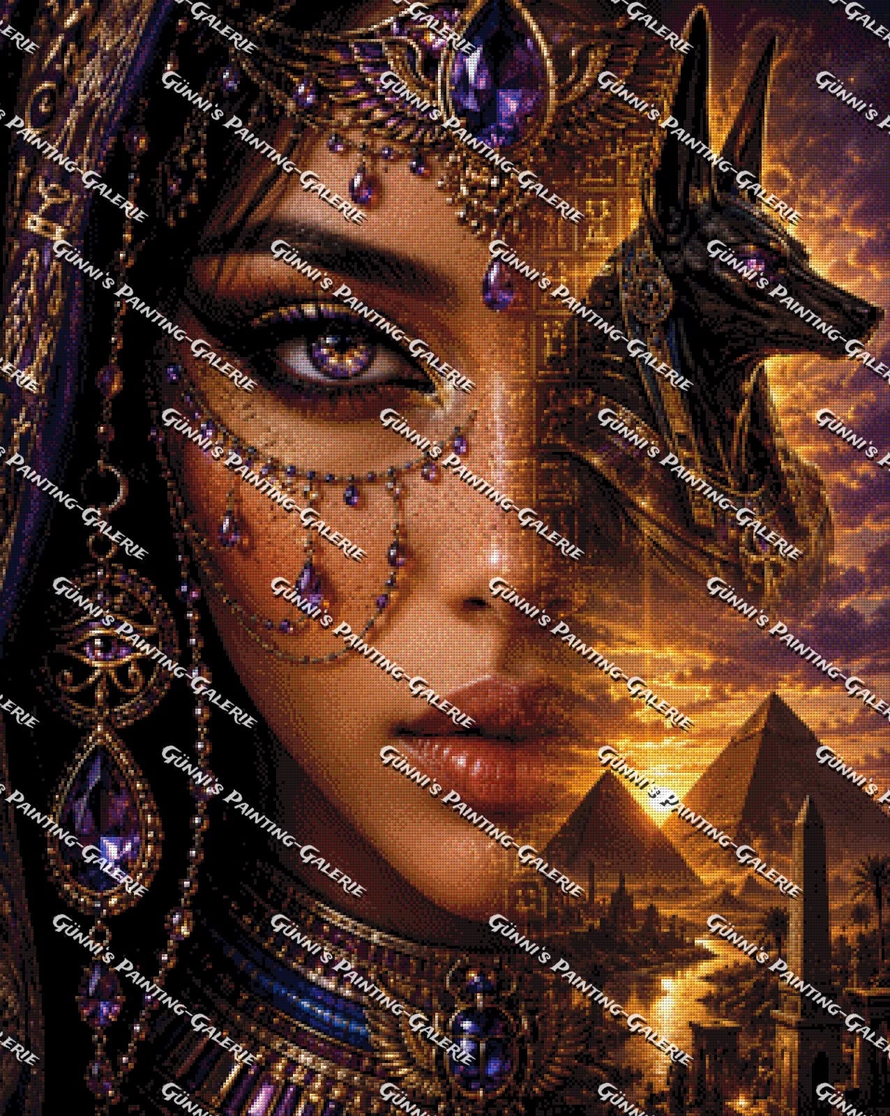 Die Erbin der Pharaonen by Biggilee_Art 80x100 195 Farben