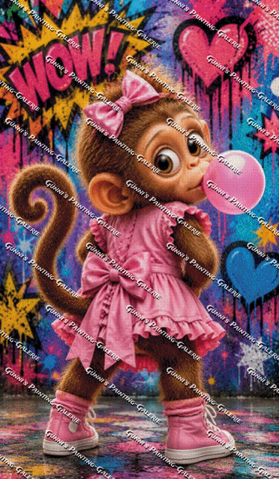 Bubblegum Dreams by Biggilee_Art 70x120 285 Farben
