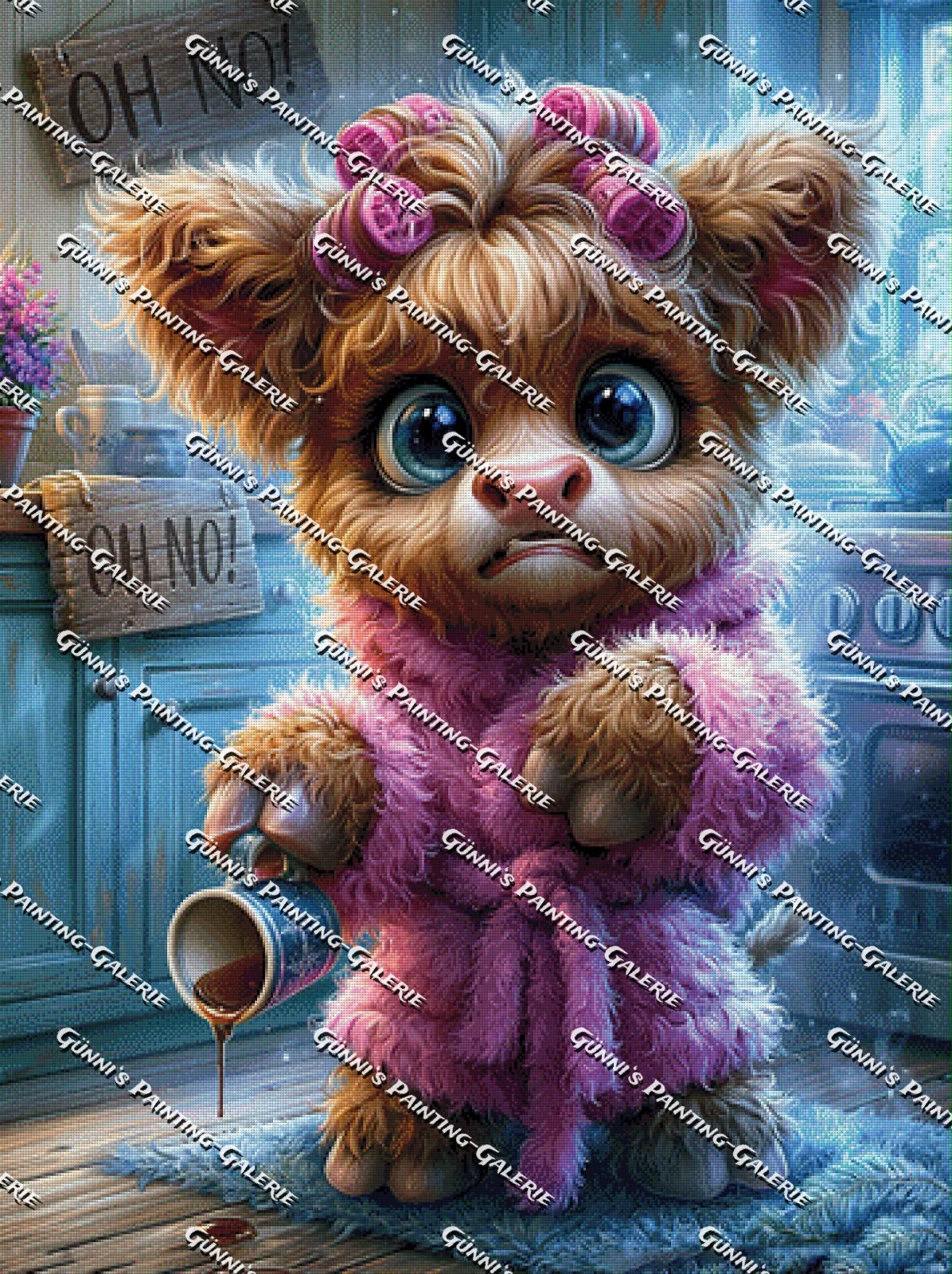 Muh-Chaos am Morgen by illumaris KI_Art 90x120 270 Farben