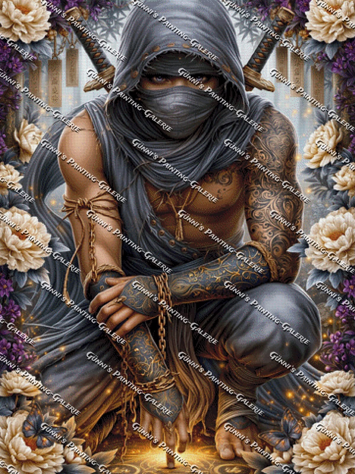 Der verhüllte Wächter by Sweet_Loco_AI 90x120 190 Farben