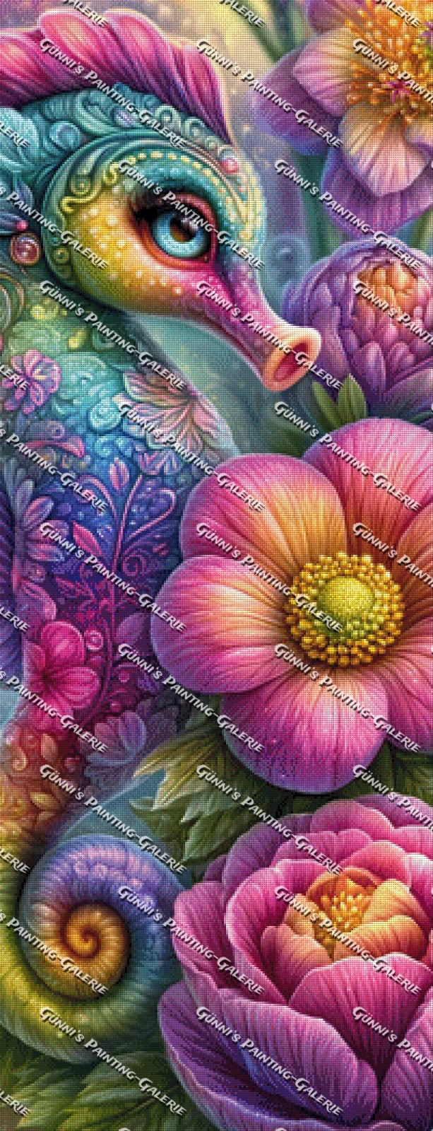 Aquarell der Tiefsee by Elly_A.I. 50x130 290 Farben