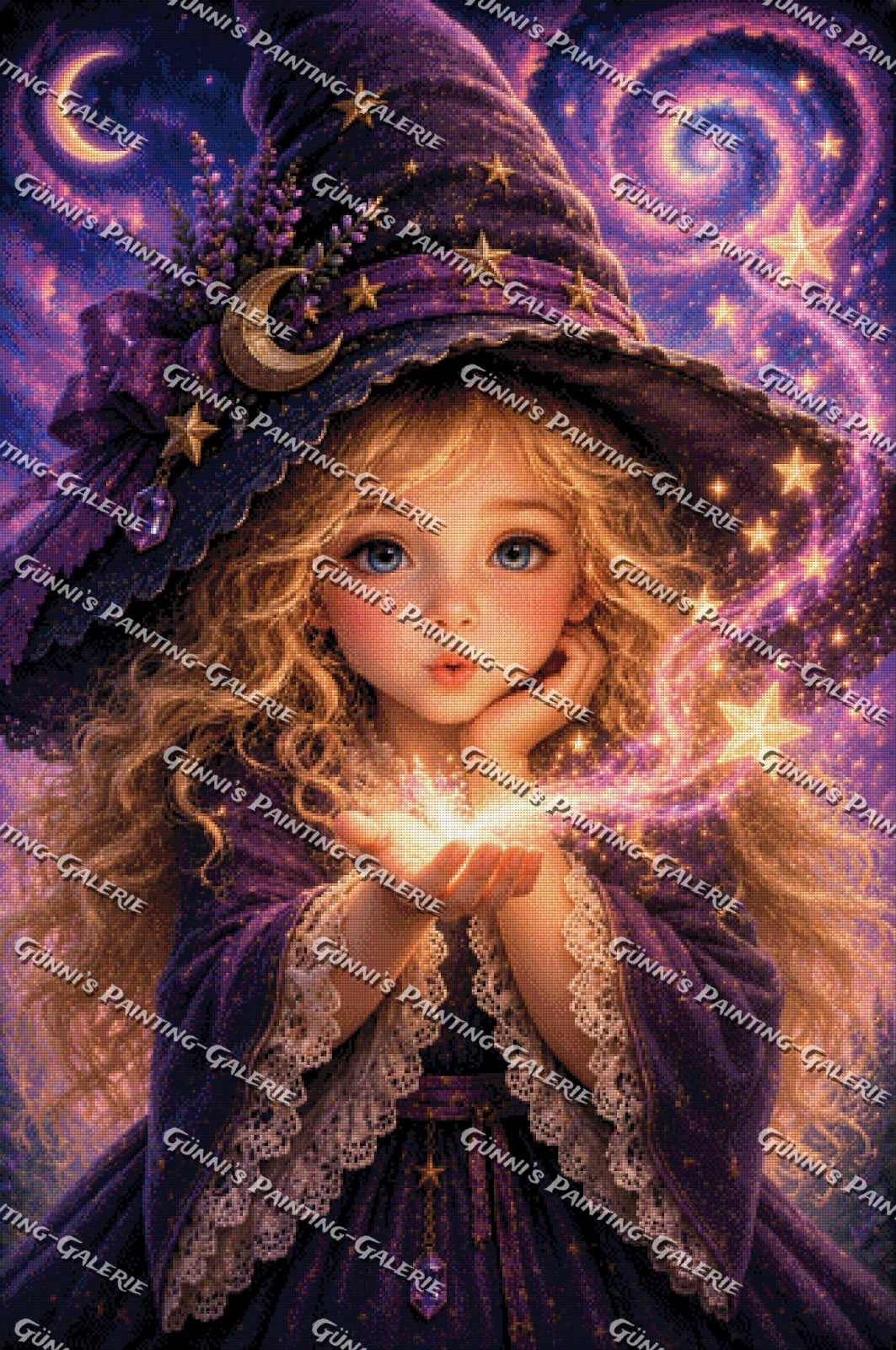 Die kleine Mondhexe by Biggilee_Art 80x120 195 Farben