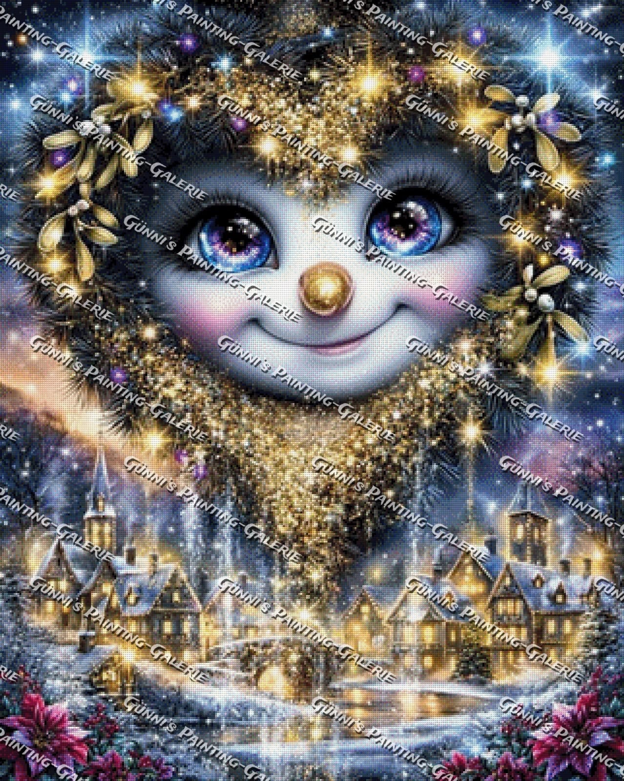 Goldene Winternacht by illumaris KI_Art 75x100 270 Farben