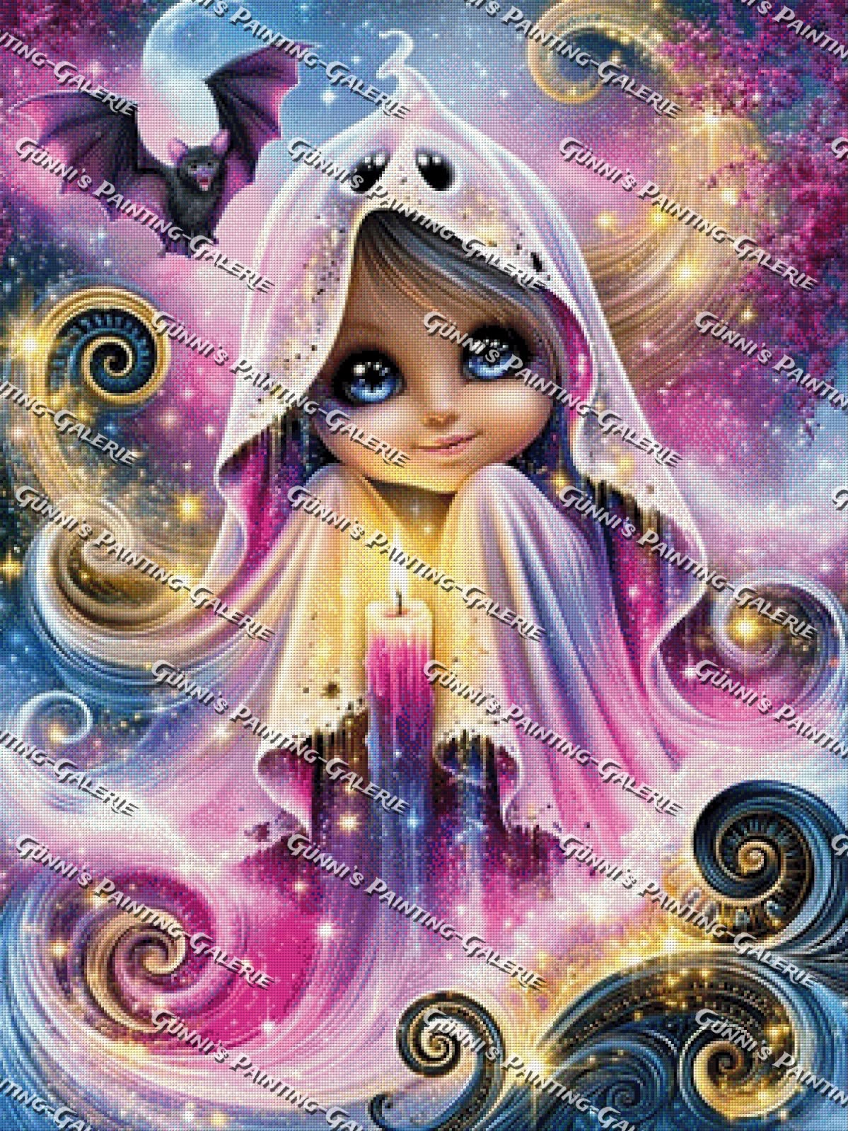 Glitzergeist im Mondschein by illumaris KI_Art 75x100 275 Farben