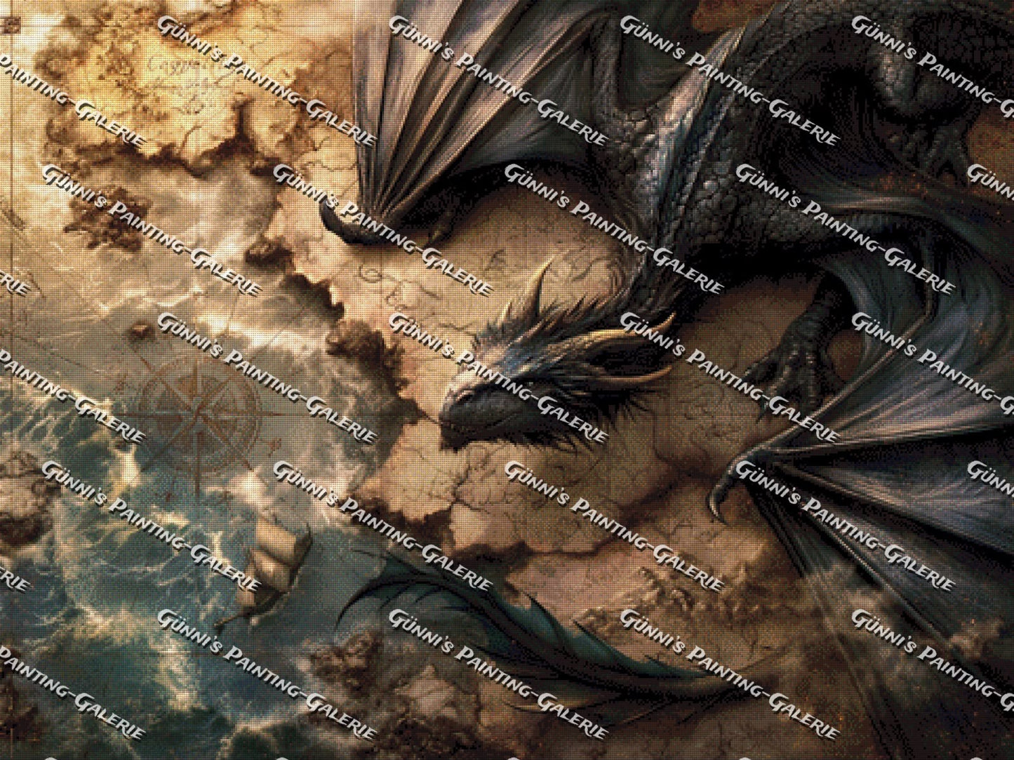 Das Reich der Drachen by QN 120x90 135 Farben