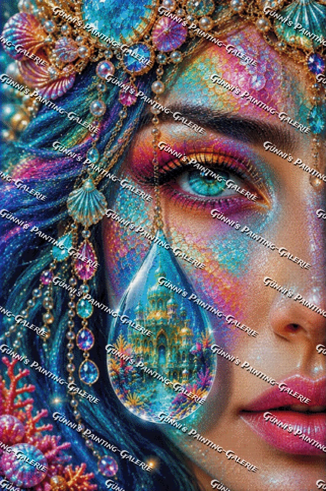 Träne von Atlantis by illumaris KI_Art 80x120 300 Farben