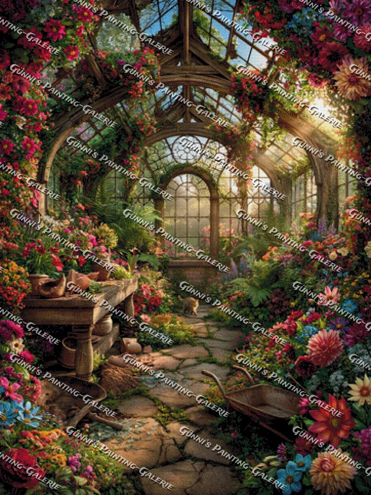 LostPlace Original - Das vergessene Blütenparadies by QN 90x120 320 Farben