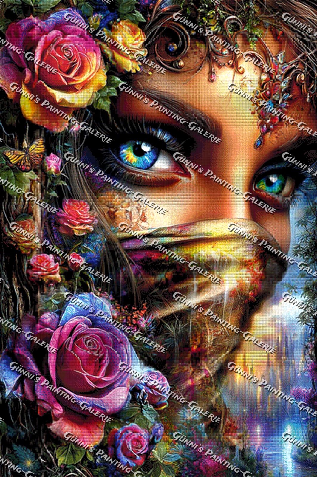 Der Schleier der Ewigen Rose by Andy‘s_AI_Art 80x120 447 Farben
