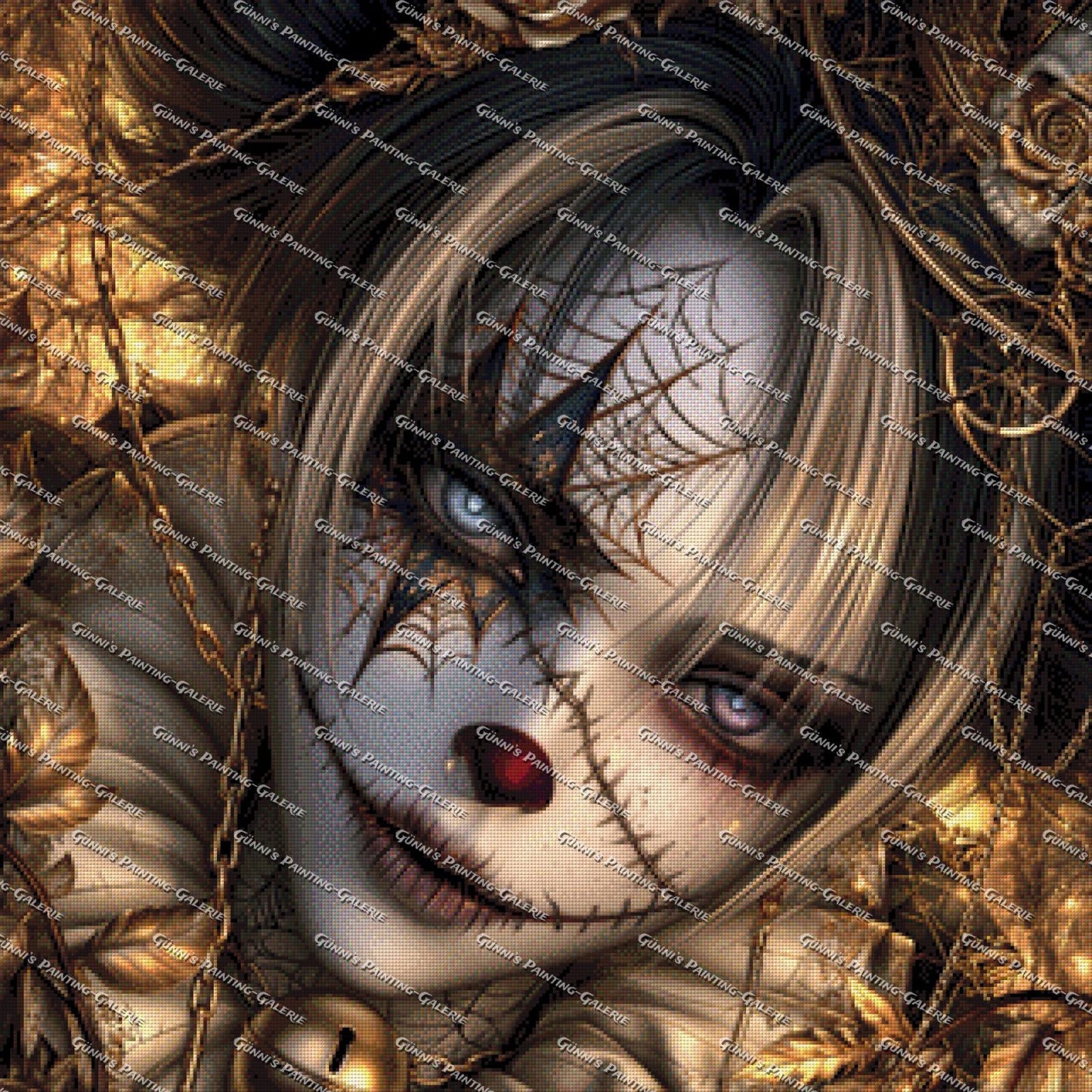 Gefangen im Netz der Zeit by Sweet_Loco_AI 80x80 145 Farben