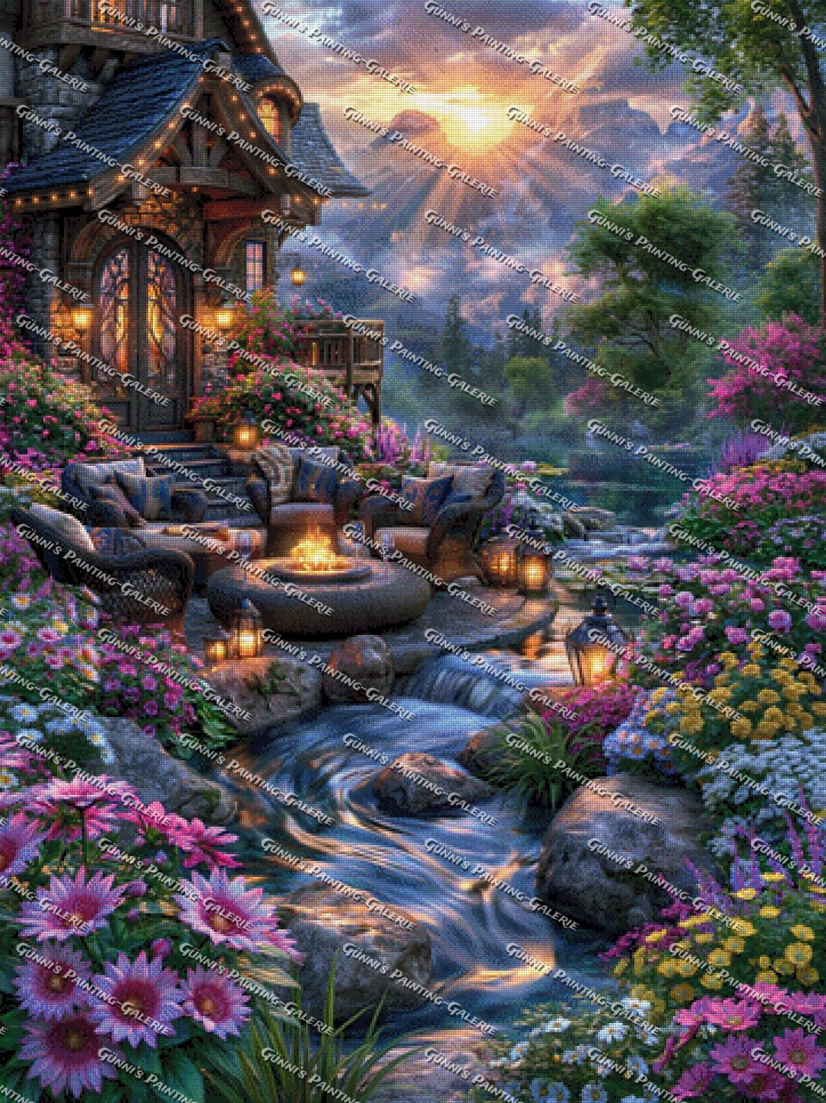 Oase der Ruhe by illumaris Ki_Art 90x120 290 Farben