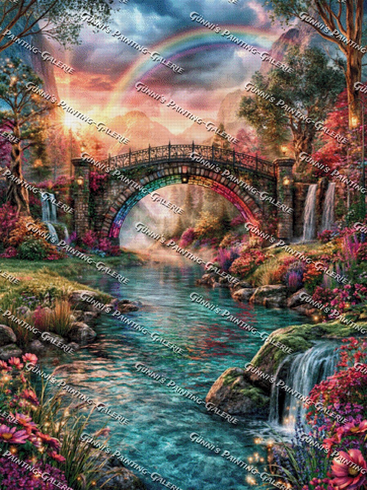 Brücke ins Regenbogenparadies by Andy‘s_AI_Art 90x120 320 Farben