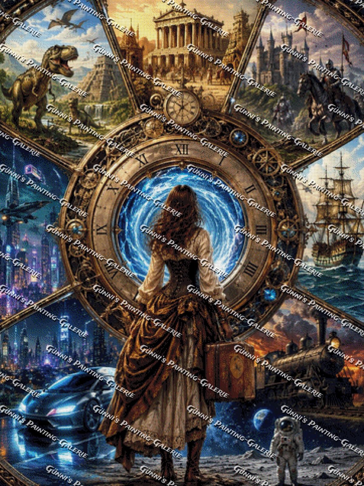Reise durch die Zeit by Glaze_AI 90x120 280 Farben