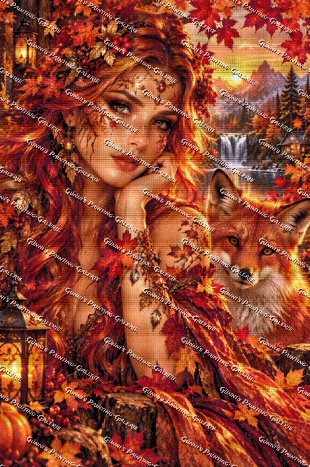Hüterin des goldenen Herbstes by Andy‘s_AI_Art 80x120 185 Farben
