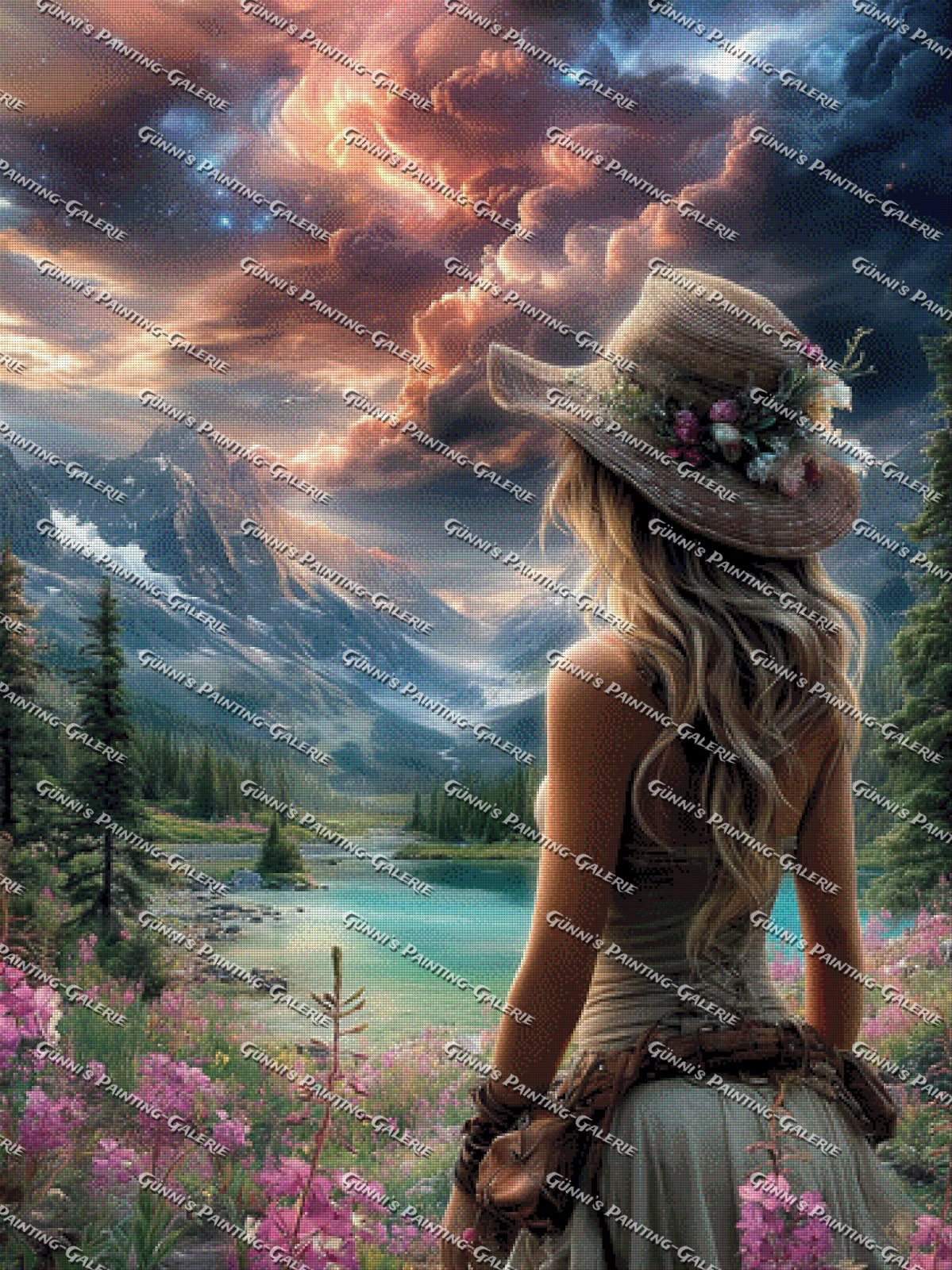 Wo Himmel und Erde sich berühren by Elly_A.I. 90x120 270 Farben