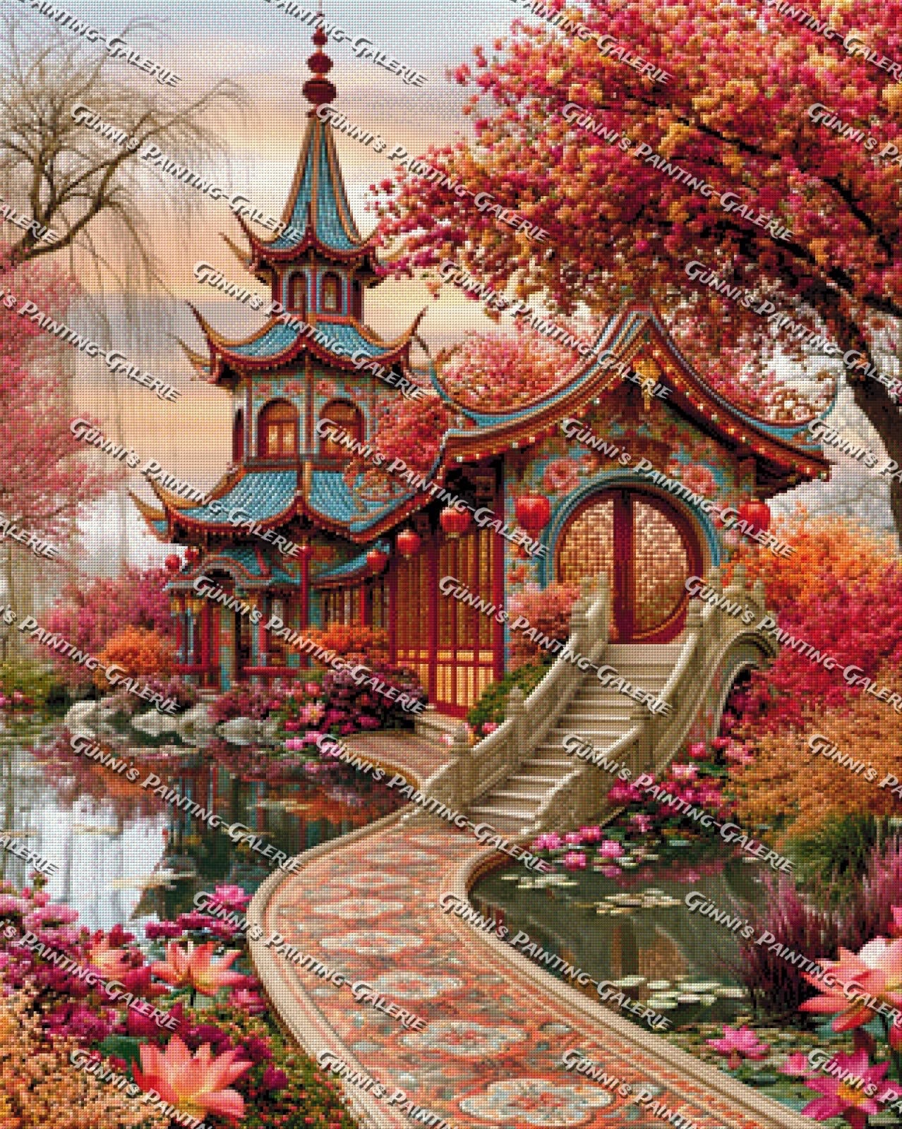 Garten der tausend Blüten by QN 80x100 285 Farben