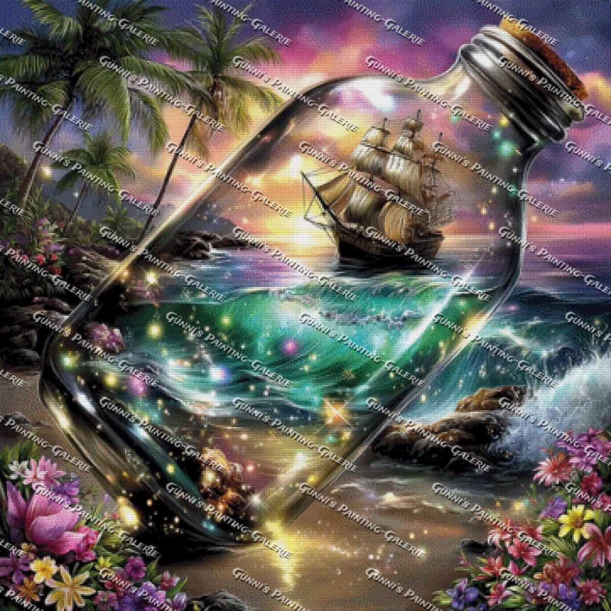 Ozeanzauber in der Flasche by Andy‘s_AI_Art 90x90 270 Farben