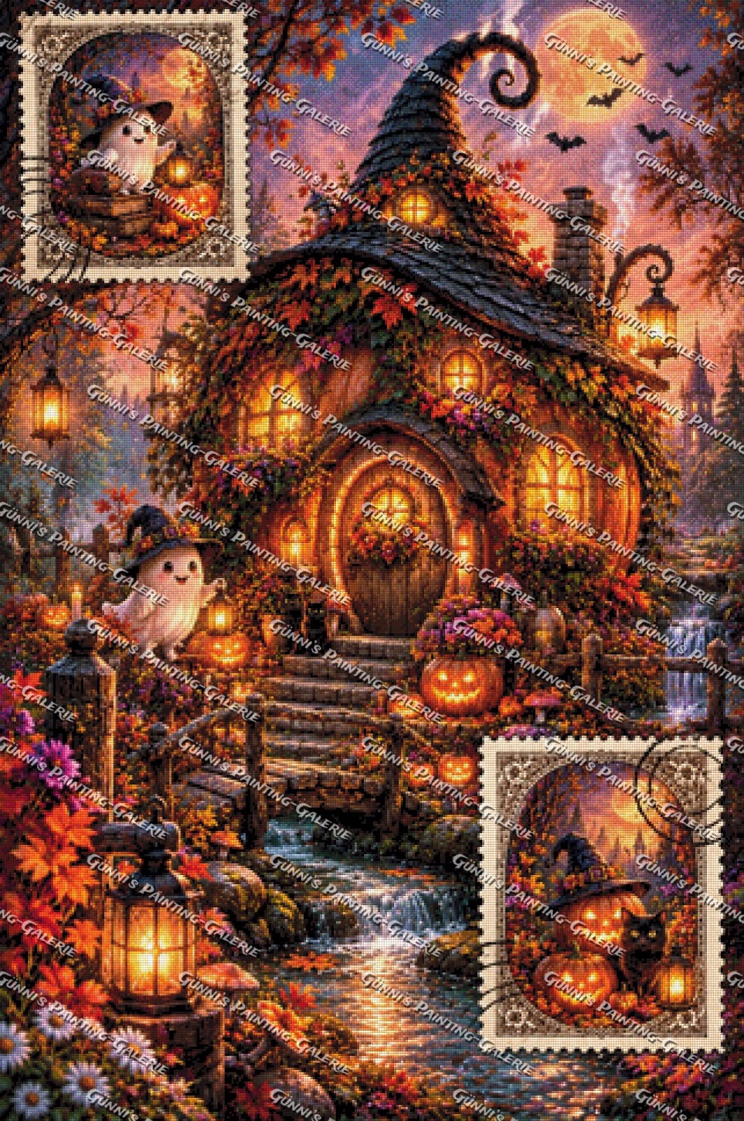 Das Haus der kleinen Geister by Elly_A.I. 80x120 285 Farben