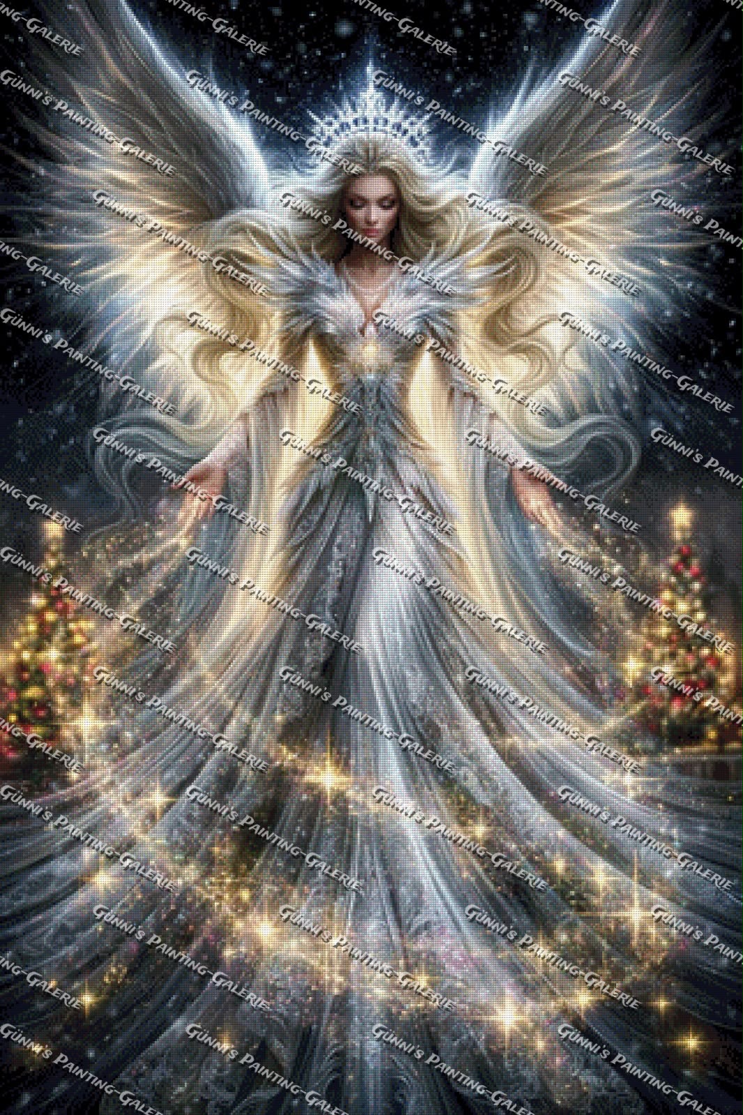 Flügel der Weihnachtszeit by illumaris KI_Art 80x120 195 Farben