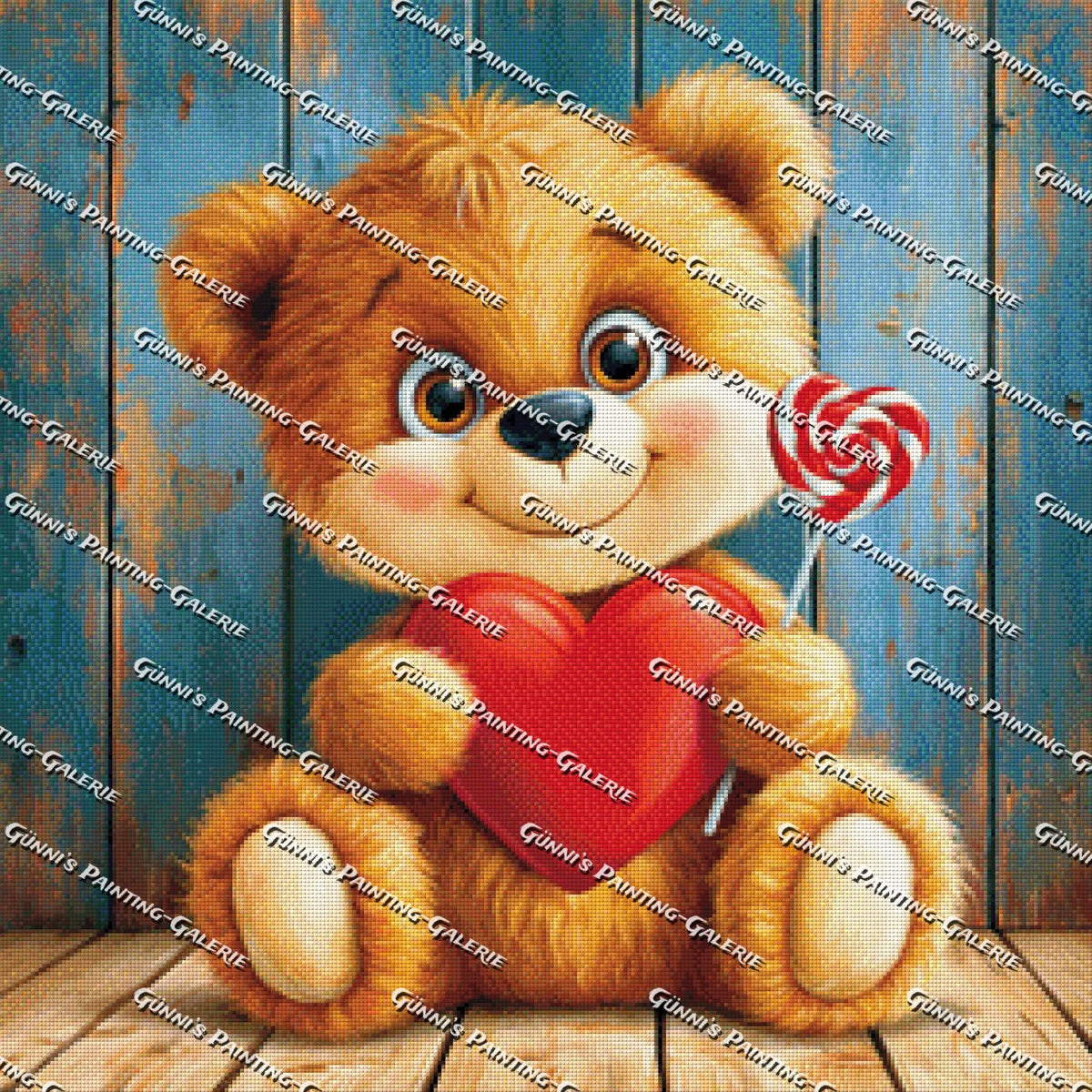 Herzensbärchen by QN 70x70 170 Farben