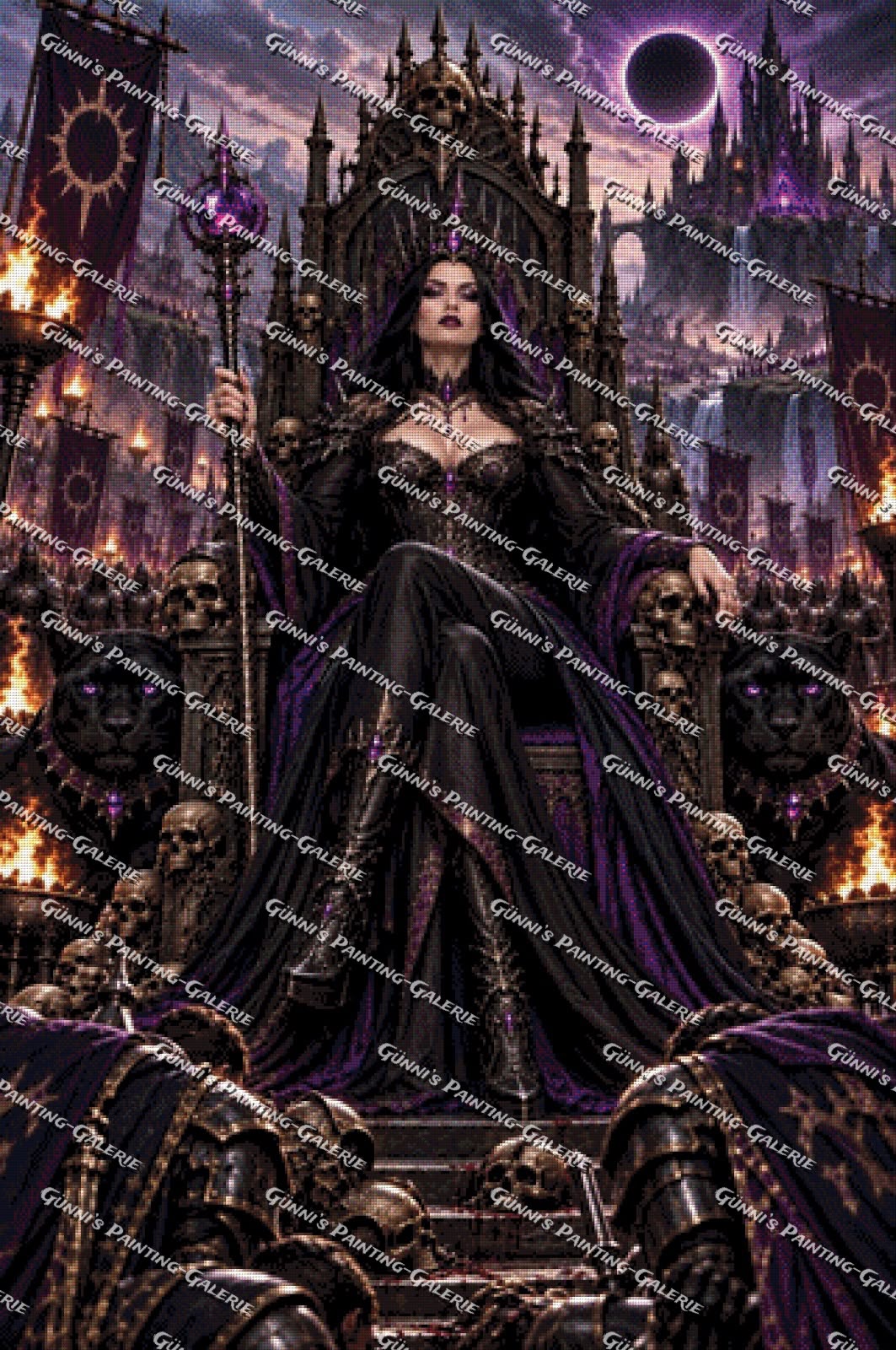Thron der Finsternis by AuroraAI 80x120 195 Farben