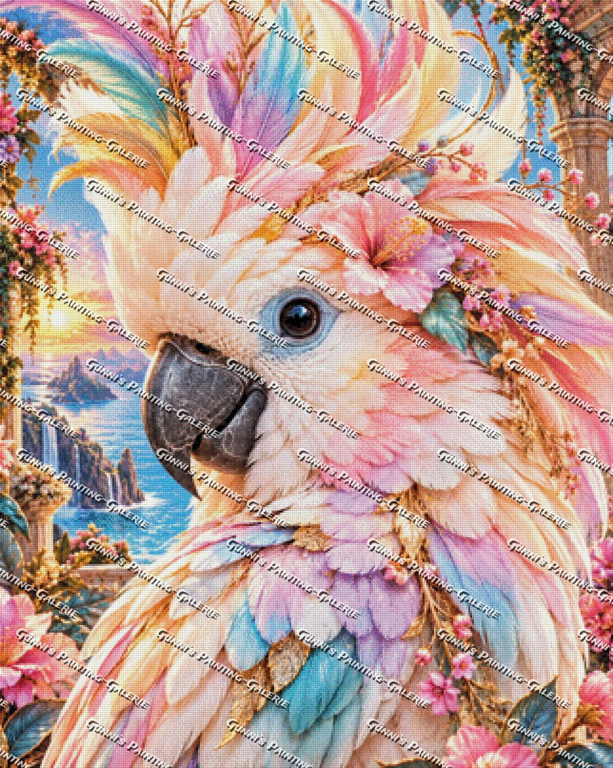Paradiesvogel by Andy‘s_AI_Art 80x100 275 Farben