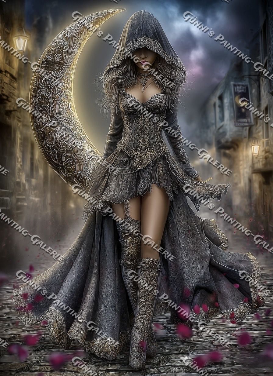 Königin der Dämmerung by Elly_A.I. 80x110 120 Farben