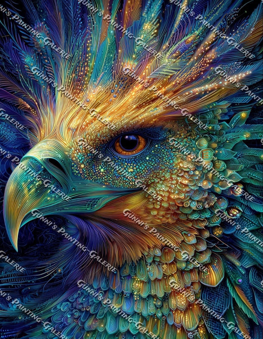 Zeitlos - Auge des Sturm by QN 70x90 265 Farben