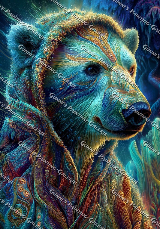 Zeitlos - Magie des Bären by QN 70x100 265 Farben