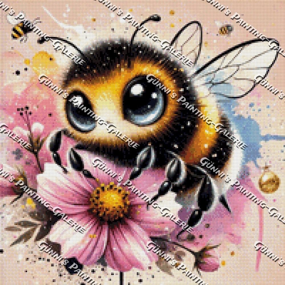 Fleißige Biene by LulanaCuties 50x50 100 Farben